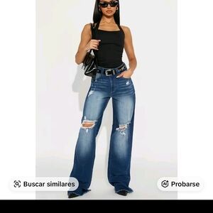 Stylish Blue Distressed Women Jeans